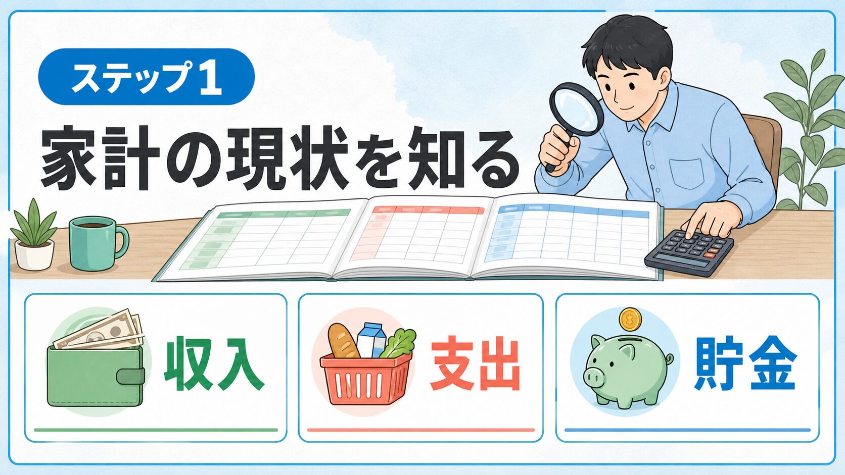 ステップ1：家計の現状を知る