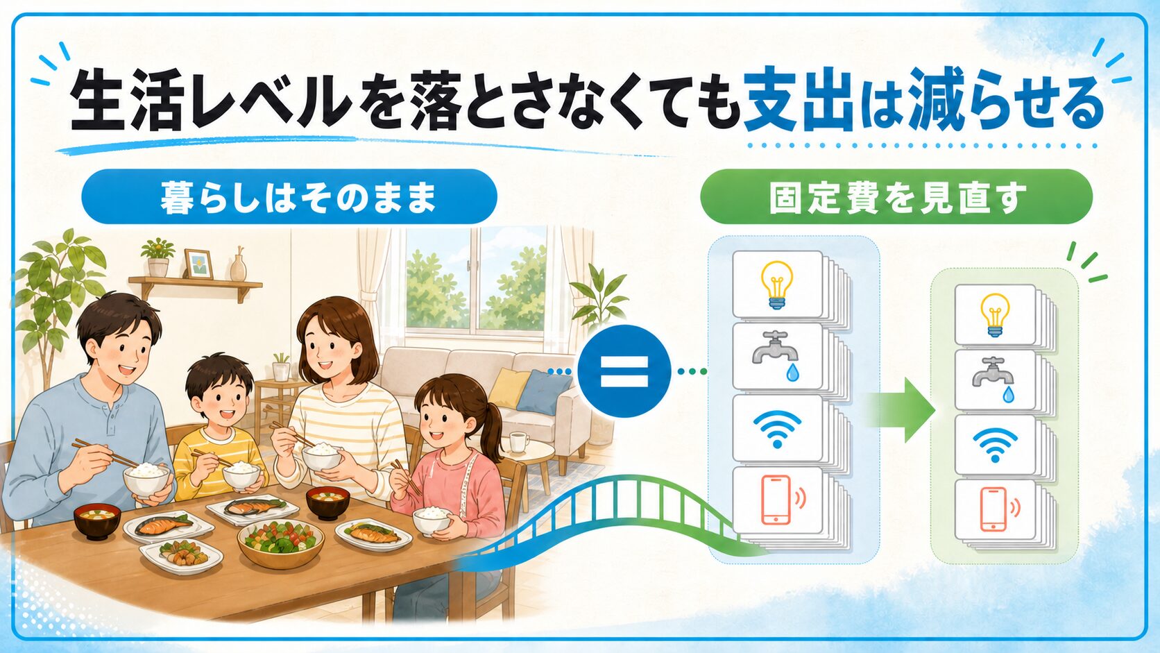 生活レベルを落とさなくても支出は減らせる