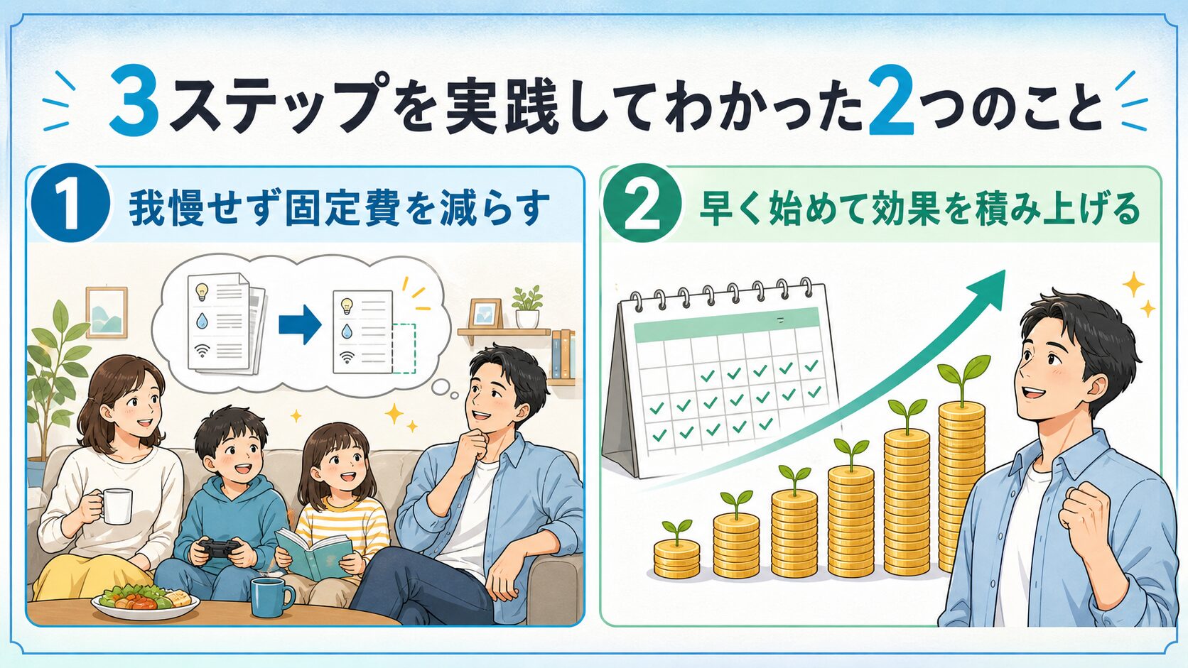 3ステップを実践してわかった2つのこと