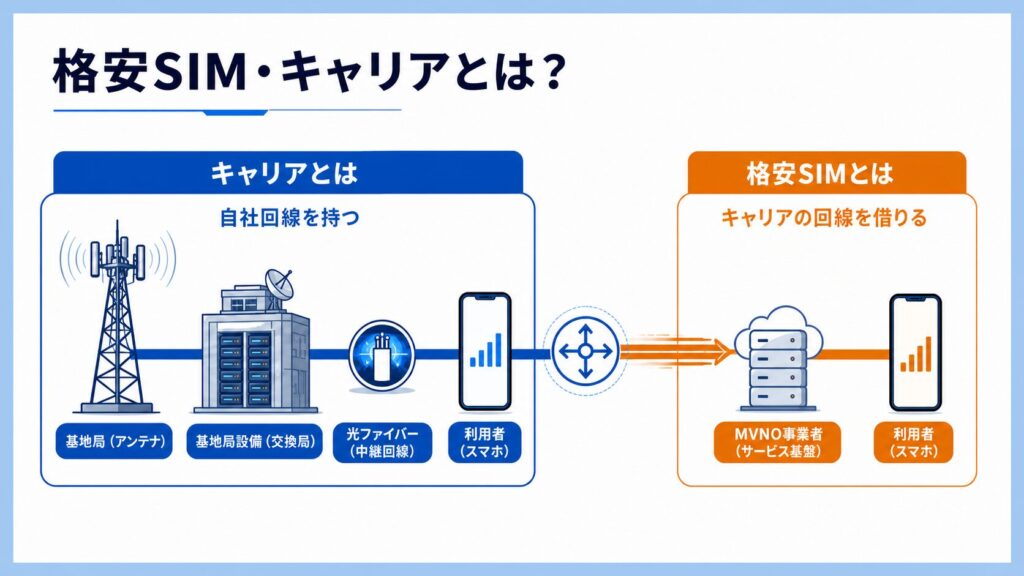 格安SIM・キャリアとは